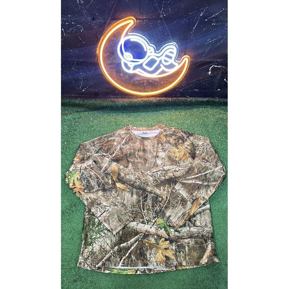 Realtree Hunting Shirt Mens Extra‎ Large Camo Scent Control Pullover Long Sleeve